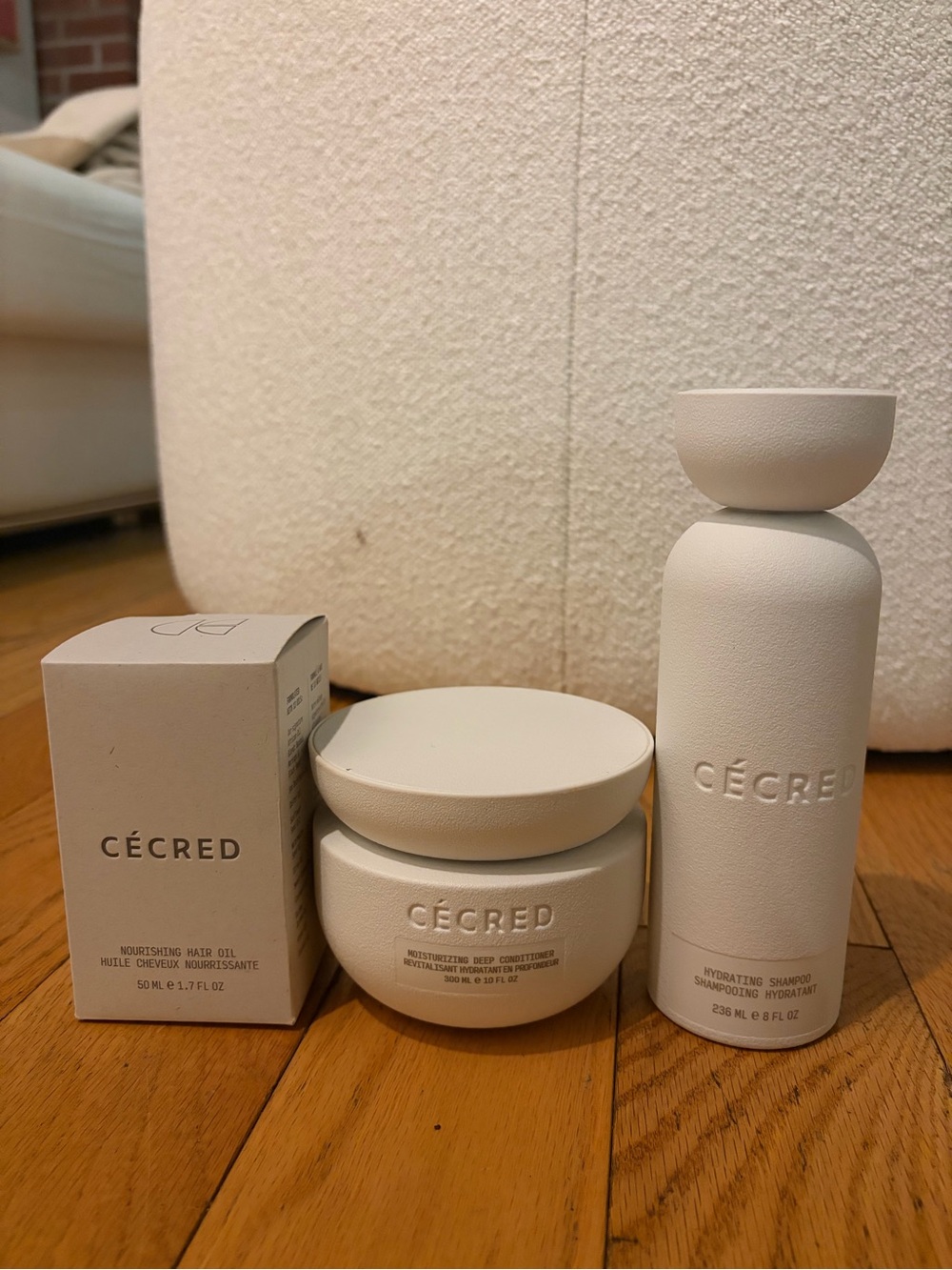 Cécred Hydrating Shampoo & Nourishing Haircare Set in Cream